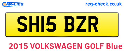 SH15BZR are the vehicle registration plates.