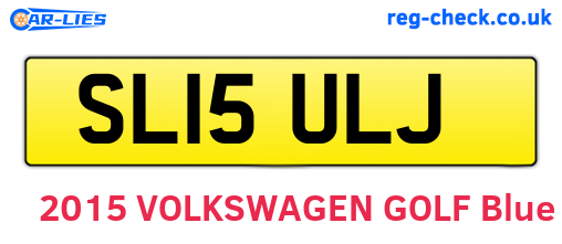 SL15ULJ are the vehicle registration plates.