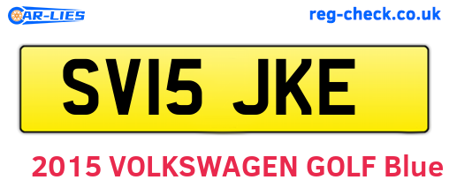 SV15JKE are the vehicle registration plates.