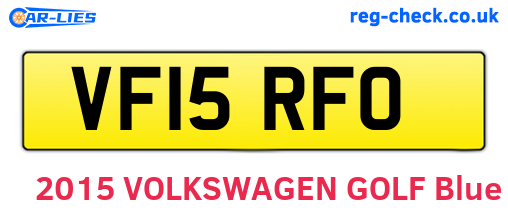 VF15RFO are the vehicle registration plates.