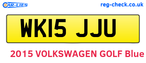 WK15JJU are the vehicle registration plates.