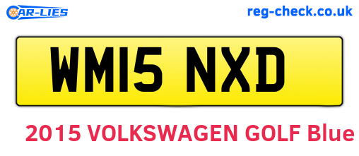 WM15NXD are the vehicle registration plates.