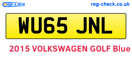 WU65JNL are the vehicle registration plates.