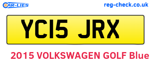YC15JRX are the vehicle registration plates.