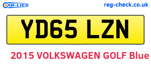YD65LZN are the vehicle registration plates.