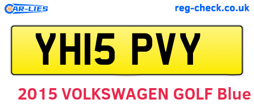 YH15PVY are the vehicle registration plates.