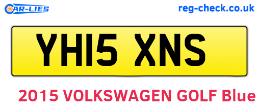 YH15XNS are the vehicle registration plates.