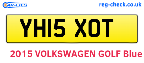 YH15XOT are the vehicle registration plates.