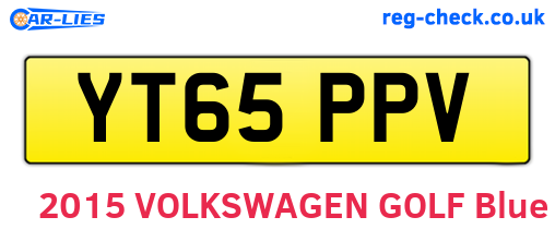 YT65PPV are the vehicle registration plates.