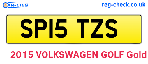 SP15TZS are the vehicle registration plates.