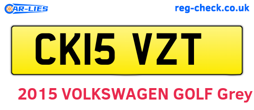 CK15VZT are the vehicle registration plates.