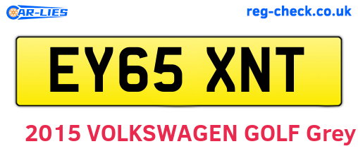 EY65XNT are the vehicle registration plates.
