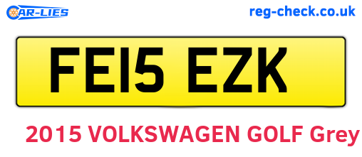 FE15EZK are the vehicle registration plates.