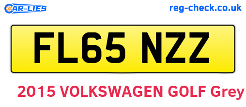 FL65NZZ are the vehicle registration plates.