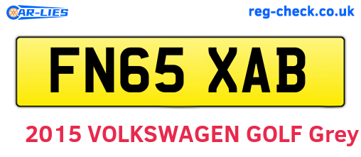 FN65XAB are the vehicle registration plates.