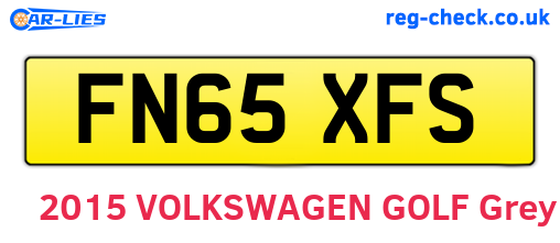 FN65XFS are the vehicle registration plates.