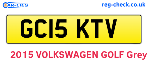 GC15KTV are the vehicle registration plates.