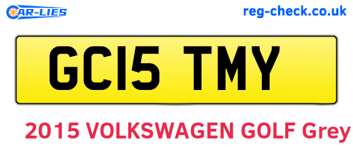 GC15TMY are the vehicle registration plates.