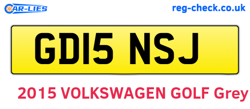GD15NSJ are the vehicle registration plates.