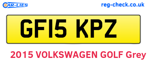GF15KPZ are the vehicle registration plates.