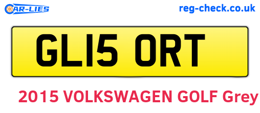 GL15ORT are the vehicle registration plates.
