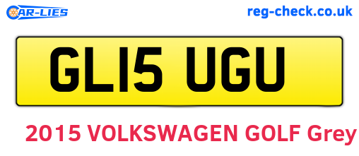 GL15UGU are the vehicle registration plates.