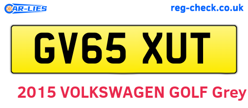 GV65XUT are the vehicle registration plates.