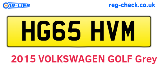 HG65HVM are the vehicle registration plates.