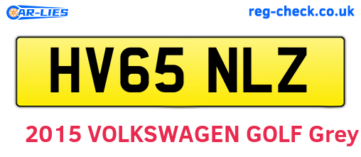 HV65NLZ are the vehicle registration plates.