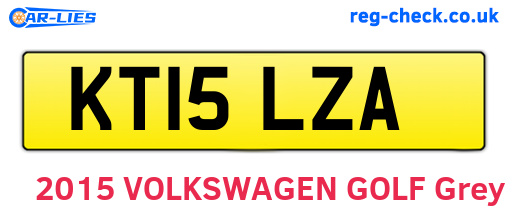 KT15LZA are the vehicle registration plates.
