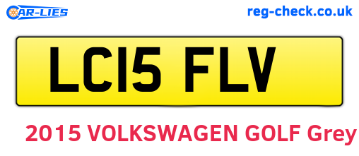 LC15FLV are the vehicle registration plates.
