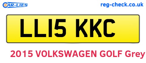 LL15KKC are the vehicle registration plates.