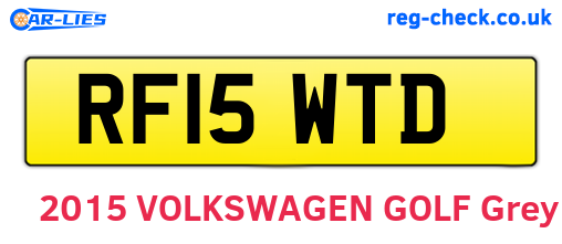 RF15WTD are the vehicle registration plates.