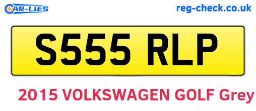 S555RLP are the vehicle registration plates.