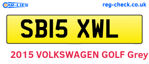 SB15XWL are the vehicle registration plates.