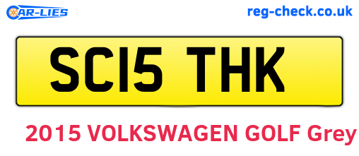 SC15THK are the vehicle registration plates.