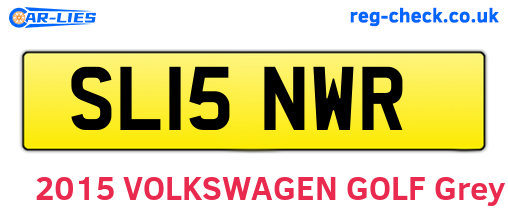 SL15NWR are the vehicle registration plates.