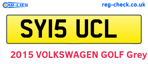 SY15UCL are the vehicle registration plates.