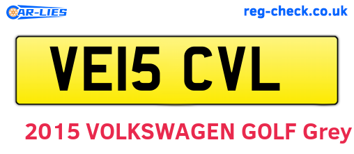 VE15CVL are the vehicle registration plates.