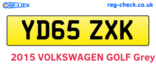YD65ZXK are the vehicle registration plates.