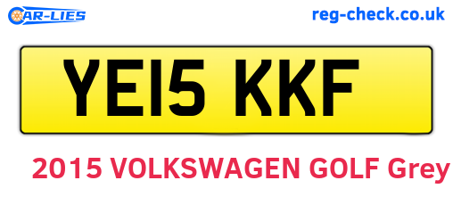 YE15KKF are the vehicle registration plates.