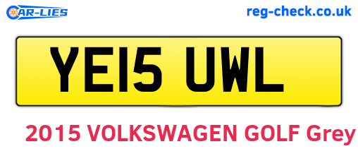 YE15UWL are the vehicle registration plates.