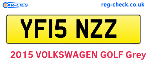 YF15NZZ are the vehicle registration plates.