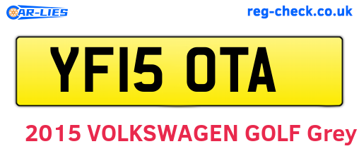 YF15OTA are the vehicle registration plates.