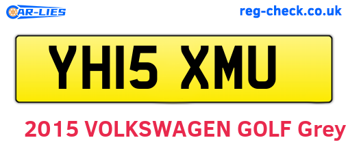 YH15XMU are the vehicle registration plates.
