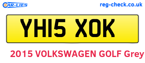 YH15XOK are the vehicle registration plates.