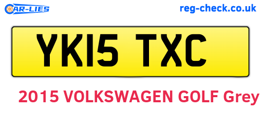YK15TXC are the vehicle registration plates.