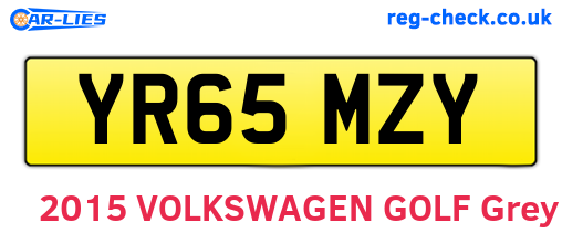 YR65MZY are the vehicle registration plates.