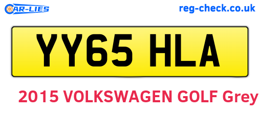 YY65HLA are the vehicle registration plates.