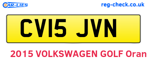 CV15JVN are the vehicle registration plates.
